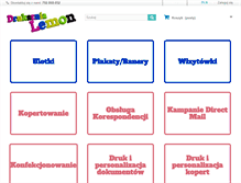 Tablet Screenshot of drukarnialemon.pl